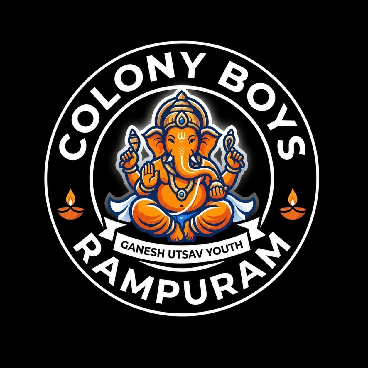 Colony Bois Rampuram Ganesh Utsav Youth Logo